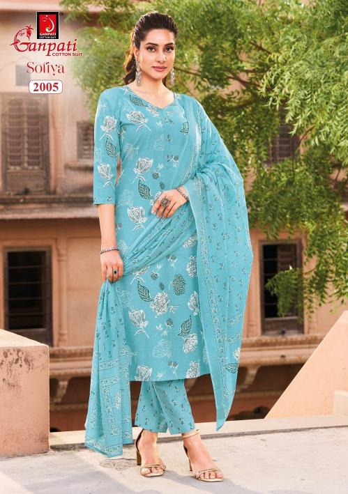 Ganpati sofiya vol-2 cottan kurti wholesale in new cloth market